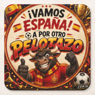 Posavasos Cuadrado De Papel Posavaso vamos España