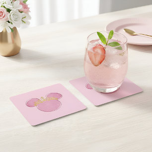 Posavasos Cuadrado De Papel Posavasos de Corona