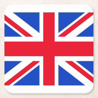 Posavasos Cuadrado De Papel Posavasos de la bandera de Union Jack