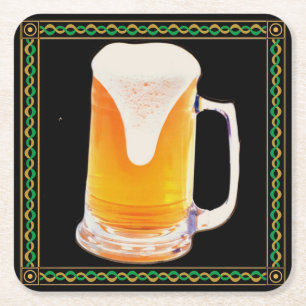 Posavasos Cuadrado De Papel Posavasos para jarra de cerveza
