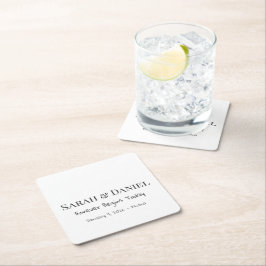 Posavasos Cuadrado De Papel Posavasos Personalizados para Bebidas Posavasos de