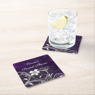 Posavasos Cuadrado De Papel Posavasos personalizados para despedida de soltera