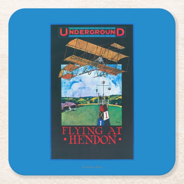 Posavasos Cuadrado De Papel Poster excesivo Grahame-Blanco y plano del (Anverso)