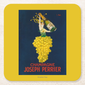 Posavasos Cuadrado De Papel Poster promocional de José Perrier Champán