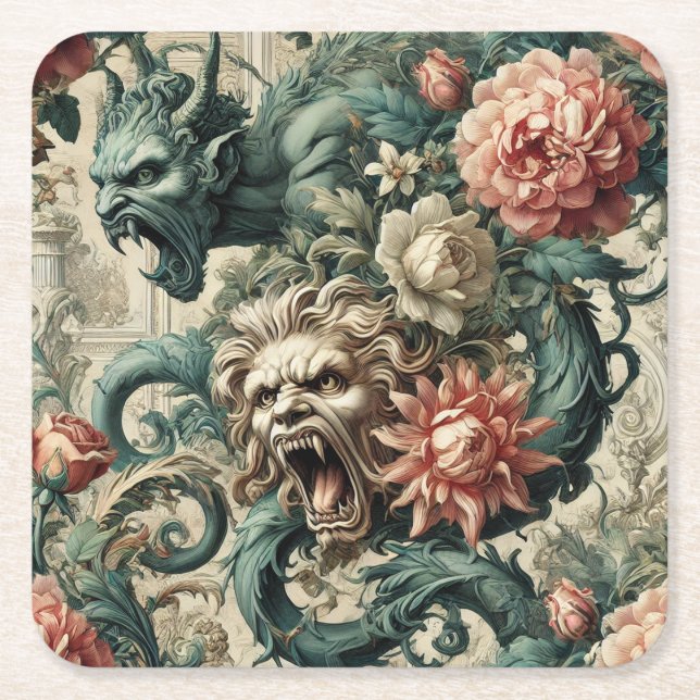 Posavasos Cuadrado De Papel Posture of Perdition – Gothic Victorian (Anverso)