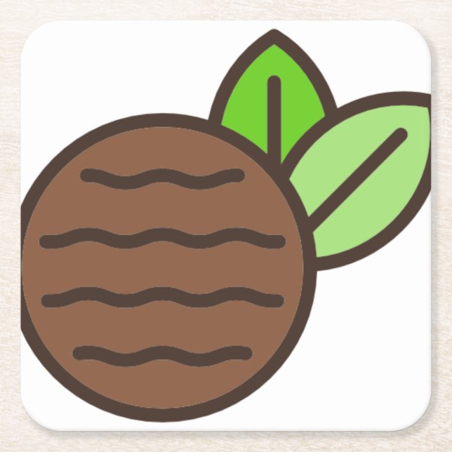 Posavasos Cuadrado De Papel ppermint-patty (Anverso)