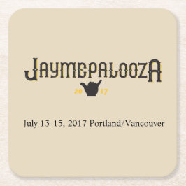 Posavasos Cuadrado De Papel Práctico de costa