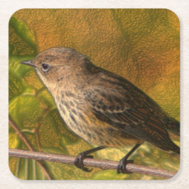 Posavasos Cuadrado De Papel práctico de costa cuadrado de encargo