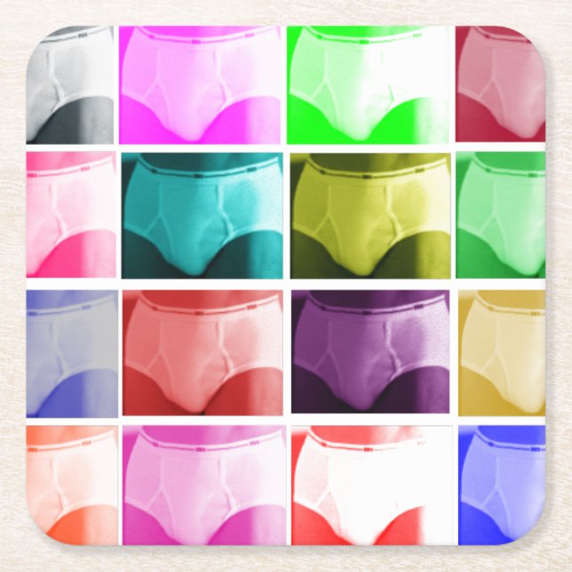 Posavasos Cuadrado De Papel Práctico de costa de los escritos (Anverso)