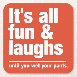 Posavasos Cuadrado De Papel Prácticos de costa de encargo del color de la