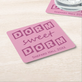 Posavasos Cuadrado De Papel "Prácticos de costa de encargo del fiesta del