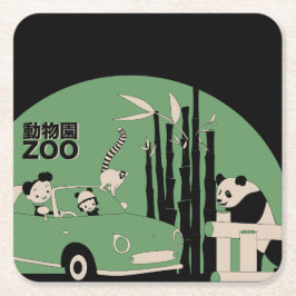 Posavasos Cuadrado De Papel Prácticos de costa de Figaro