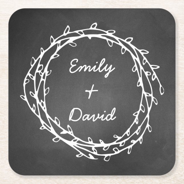 Posavasos Cuadrado De Papel Prácticos de costa de papel de encargo de la (Anverso)