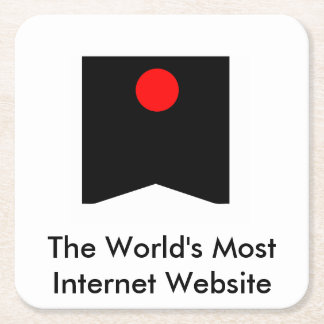 Posavasos Cuadrado De Papel Prácticos de costa de RTARL