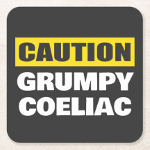 Precaución Grumpy Coeliac Celiac Funny