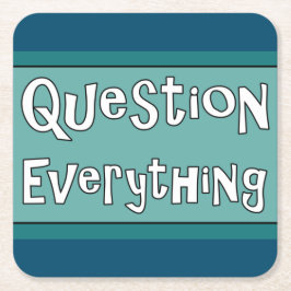 Posavasos Cuadrado De Papel Preguntar todo