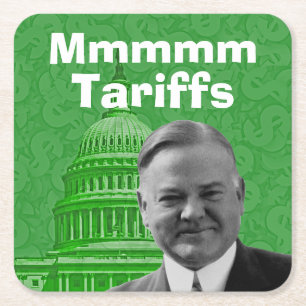 Posavasos Cuadrado De Papel Presidente Herbert Hoover Tarifas