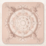 Posavasos Cuadrado De Papel Primavera victoriana, rosa polvo,<br><div class="desc">La elegancia suave y atemporal combina con el encanto de la era victoriana.</div>