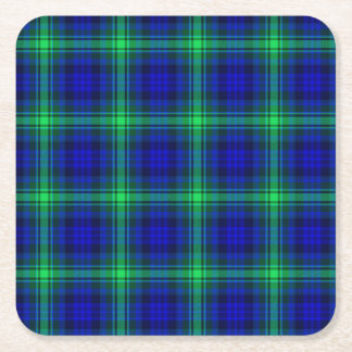 Posavasos Cuadrado De Papel Primera tela escocesa de Fibonacci