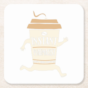 Posavasos Cuadrado De Papel Profesión Farmacéutica Regalo Farmacéutico