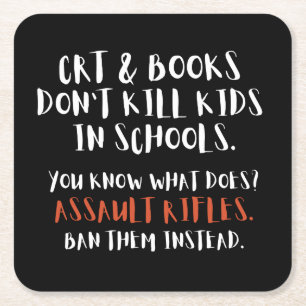 Posavasos Cuadrado De Papel Prohibir errores de asalto en lugar de tipografía