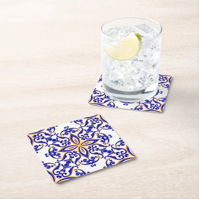 Posavasos Cuadrado De Papel Provincial francés (In situ)