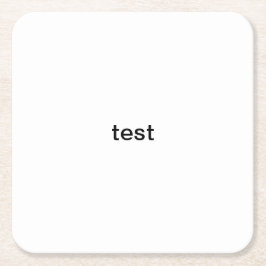 Posavasos Cuadrado De Papel prueba