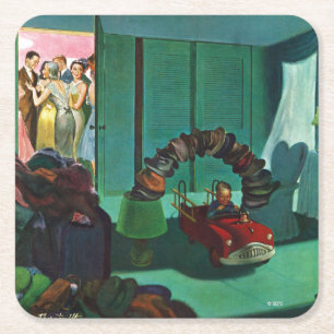 Posavasos Cuadrado De Papel Puente gorra