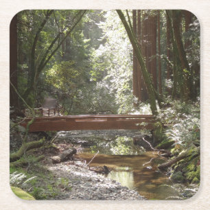Posavasos Cuadrado De Papel Puente Muir Woods II