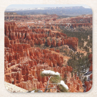 Posavasos Cuadrado De Papel Punto de inspiración en el Cañón Bryce I