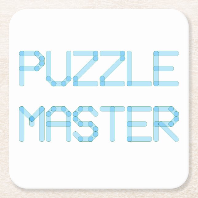 POSAVASOS CUADRADO DE PAPEL PUZZLE MASTER (Anverso)