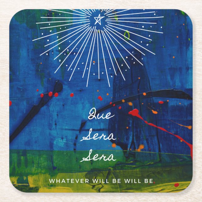 Posavasos Cuadrado De Papel Que Sera Coasters (Anverso)