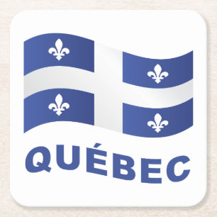 Posavasos Cuadrado De Papel Quebec