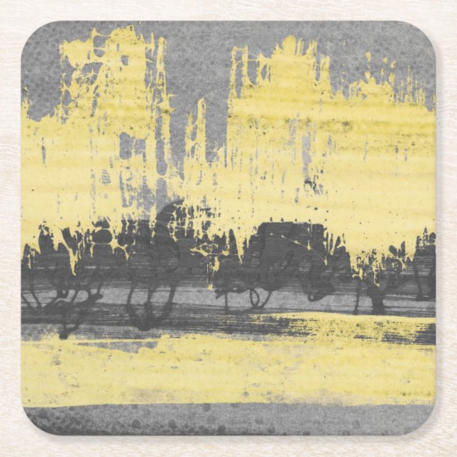 Posavasos Cuadrado De Papel Radar II (Anverso)