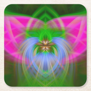 Posavasos Cuadrado De Papel Radio Realm