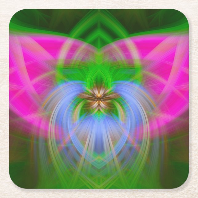 Posavasos Cuadrado De Papel Radio Realm (Anverso)