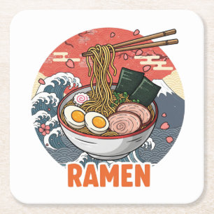 Posavasos Cuadrado De Papel Ramen