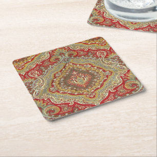 Posavasos Cuadrado De Papel Ratih Paisley