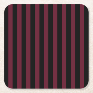 Posavasos Cuadrado De Papel Rayas negras