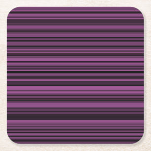 Posavasos Cuadrado De Papel Rayas Negras Moradas Abstractas