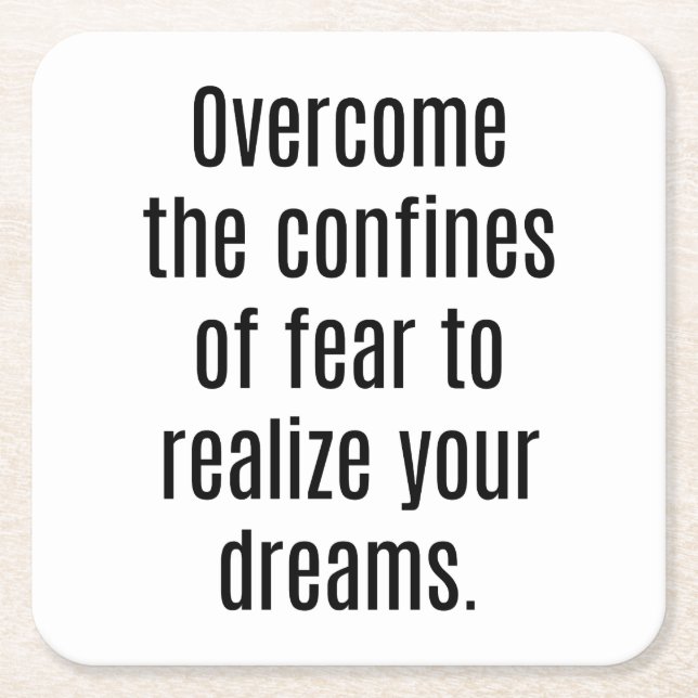 Posavasos Cuadrado De Papel Realiza tu montaña de papel Dreams (Anverso)