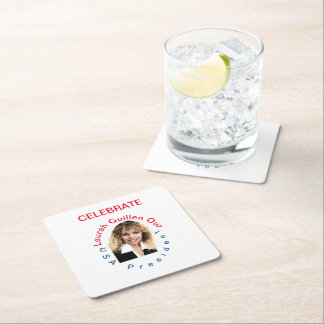 POSAVASOS CUADRADO DE PAPEL #REALUSAPRESIDENTLAURAHGUILLEN