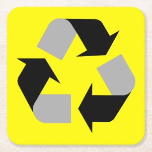 Posavasos Cuadrado De Papel Reciclar