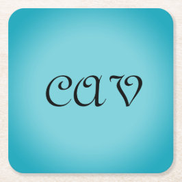 Posavasos Cuadrado De Papel Recoleta Cornflower Blue