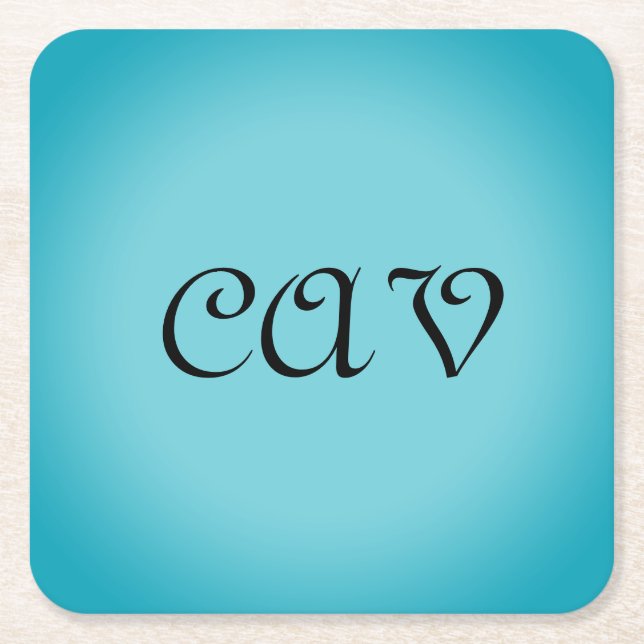 Posavasos Cuadrado De Papel Recoleta Cornflower Blue (Anverso)