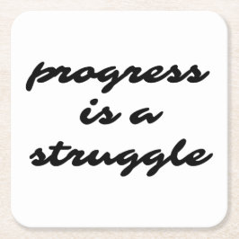 Posavasos Cuadrado De Papel Recorte de papel de progreso