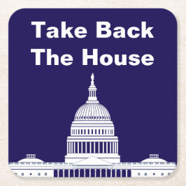 Posavasos Cuadrado De Papel Recuperar la Cámara de Representantes