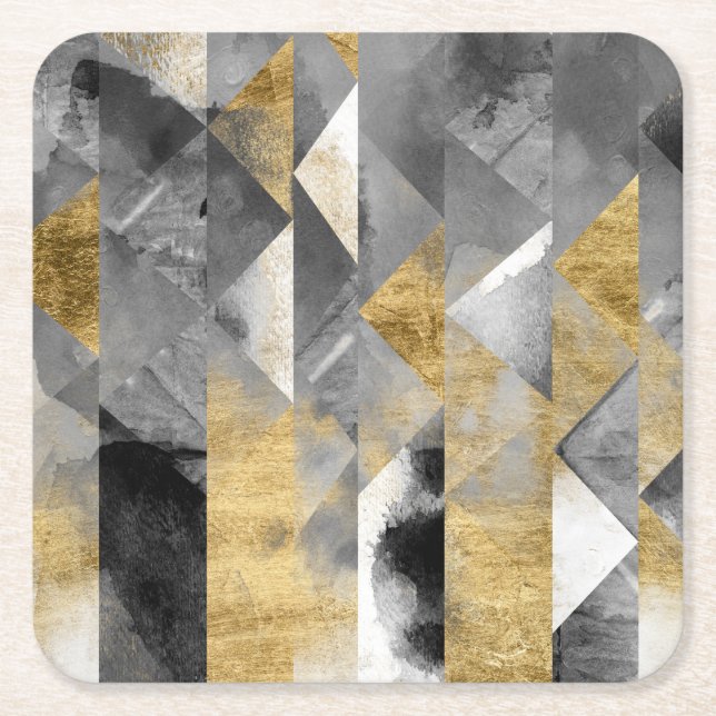 Posavasos Cuadrado De Papel Reflexiones Gilt I (Anverso)