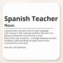 Regalo de Posavasos para Profesores de Español | A