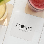 Posavasos Cuadrado De Papel Regalo moderno minimalista de la familia residenci<br><div class="desc">Bienvenidos a nuestra colección Modern Minimal Home Family en Zazzle, el destino perfecto para regalos personalizados que elevan su hogar y celebran lazos familiares. Nuestra cuidada selección de productos combina a la perfección el diseño contemporáneo con la calidez de la familia, creando un toque único y elegante para sus espacios....</div>